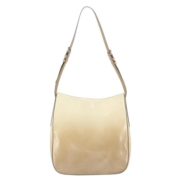 PRADA Shoulder Bag Patent leather Beige Auth ti3531 - Picture 3 of 16